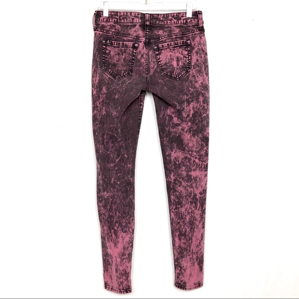 Lovesick Purple Acid Wash "The Skinny" Jeans 5 - Picture 1 of 8